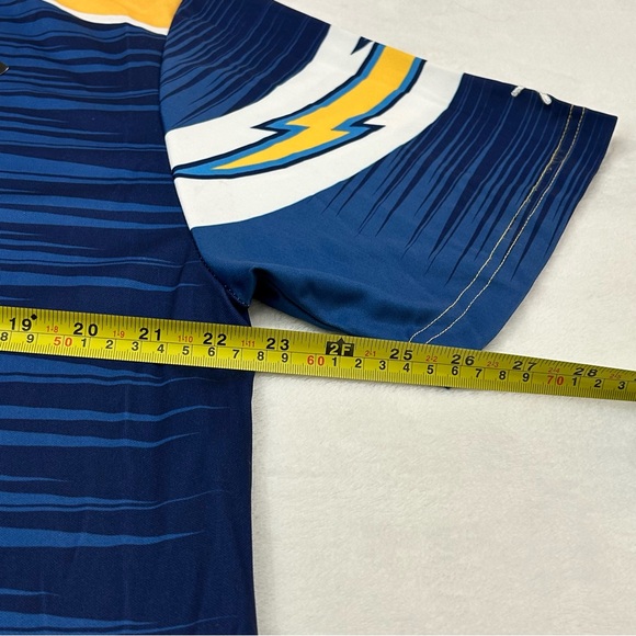 Los Angeles LA Chargers NFL Football Navy City Scape Klew Golf Polo Shirt Mens - Picture 8 of 9